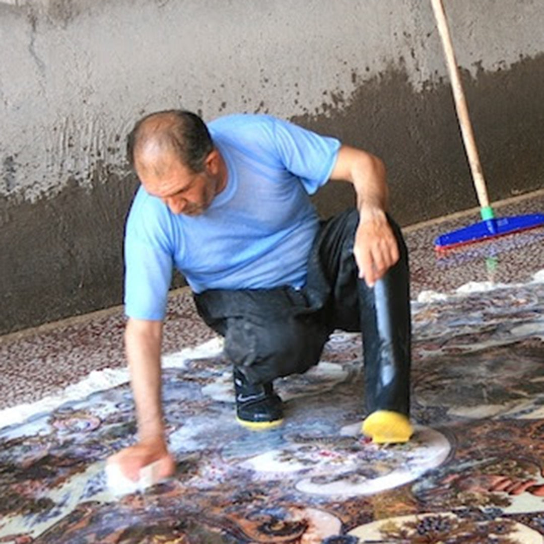 ペルシャ絨毯 イラン ナイン産リビングサイズ 300✕246