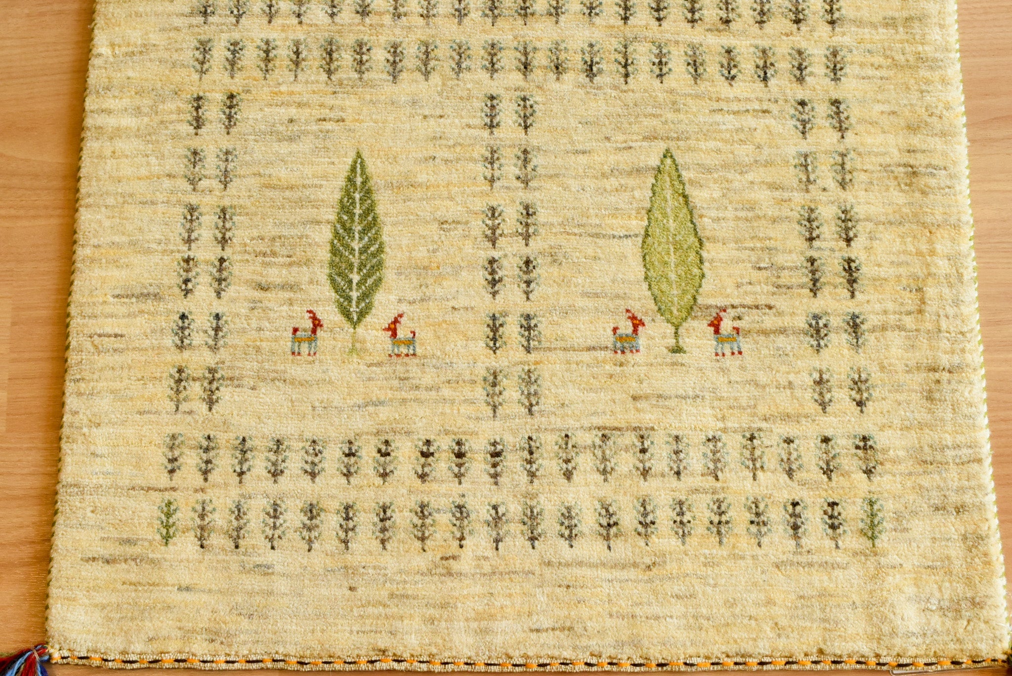 ギャッベ　イラン産 <br>玄関マットサイズ<br>ｻｲｽﾞ:約８０×１１８<br>【商品番号：7314】